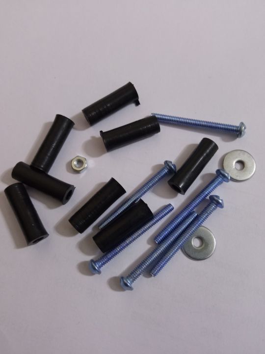 4Pcs-20mm%20Plastic%20Spacer%2020mm%20Round%20Metric%20Insulation%20Spacer%20Standoff%20Non-Threaded%20ABS%20Plastic%20Spacer%20With%20Metal%20Screw%20Nut%20&%20Washer%20Electronics%20Circuitry%20&%20Parts%20-%20Image%205