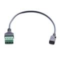 USB 2.0 Female B Micro usb mini usb Type-C Male to 5 Pin Female Bolt Screw Connector with Shield Terminal Plug Adapter Cable 1ft. 