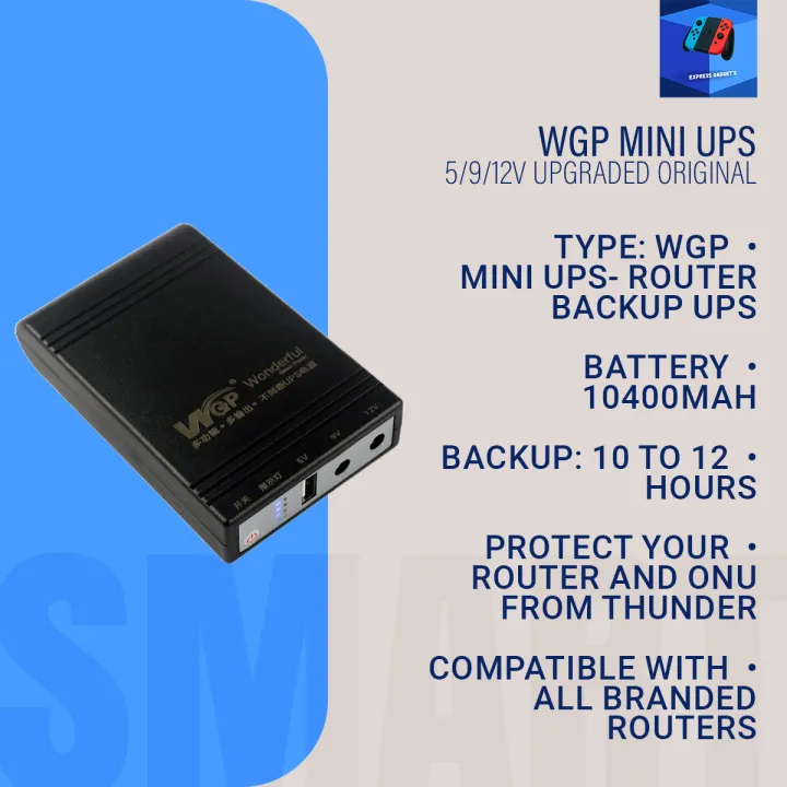 wgp%20Mini%20UPS%205/9/12V%20upgraded%20Original(10,400mAh)%20(2%20years%20replacement%20warranty)%20-%20Image%202