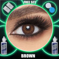 Fresh Luke Brown 2 Tone Color Contact Lens (Complete Set). 