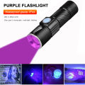 365nm UV Lamp USB Rechargeable Ultraviolet Flashlight 3 Mode Powerful Mini UV LED Torch Telescopic Zoomable UV Light Blacklight. 