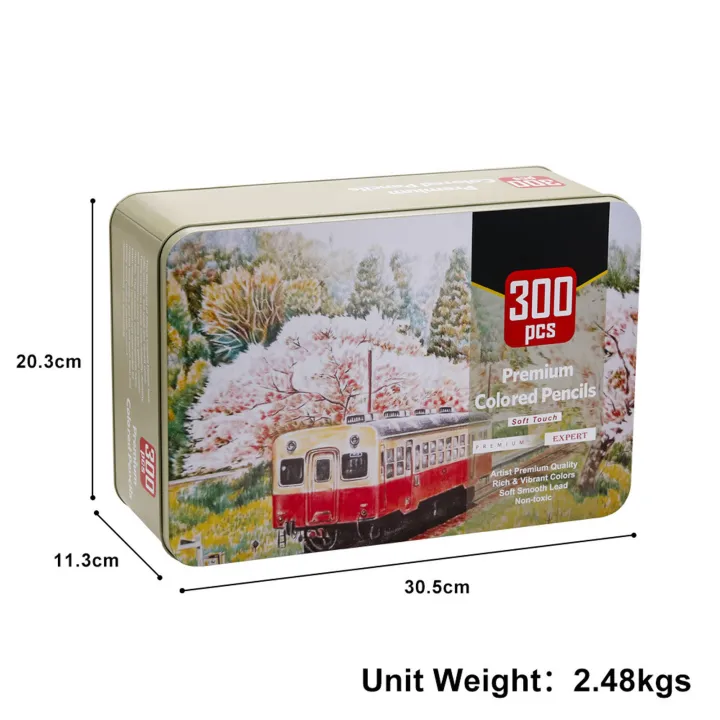 Coloring%20Pencils,%20Drawing%20Pencils%20Strong%20Durable%20Round%20Penholder%20300%20Colors%20Mixable%20Easy%20To%20Use%20for%20Sketching%20-%20Image%205