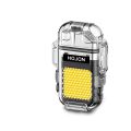 Mini COB Light Electric Torch Flashlight Waterproof Lighter Plasma Dual Arc Lighter USB Rechargeable Outdoor Camping Lighters. 