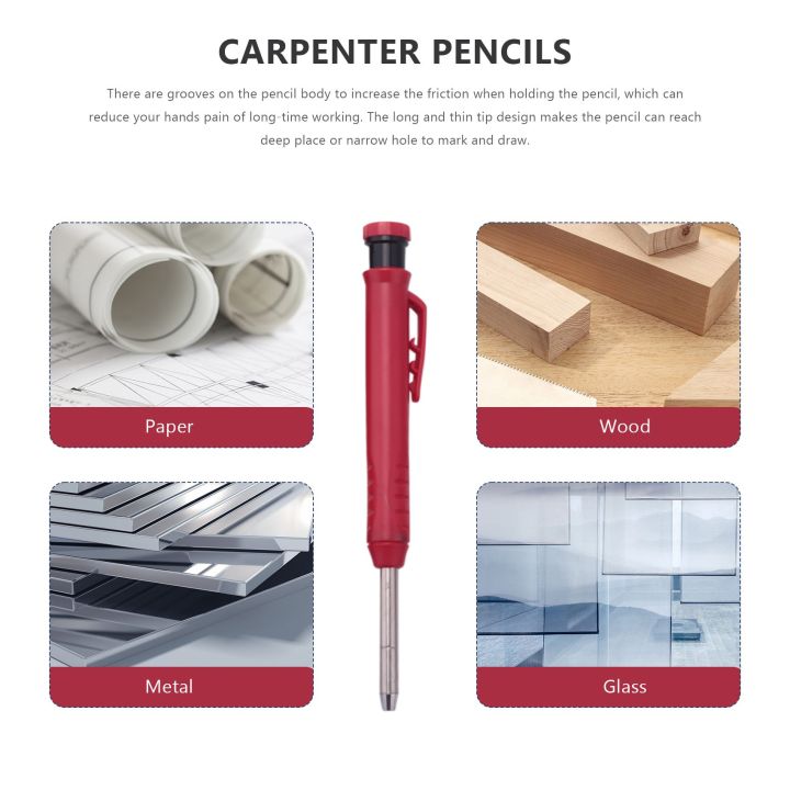 Solid%20Carpenter%20Pencils%20and%2036%20Pieces%20Refills%20in%203%20Colors%20with%20Built-in%20Sharpener%20for%20Scriber%20Wood%20Floor%20Marking%20Drawing%20-%20Image%203