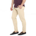 Slim-Fit Chino Gabardine Pants - Cream. 