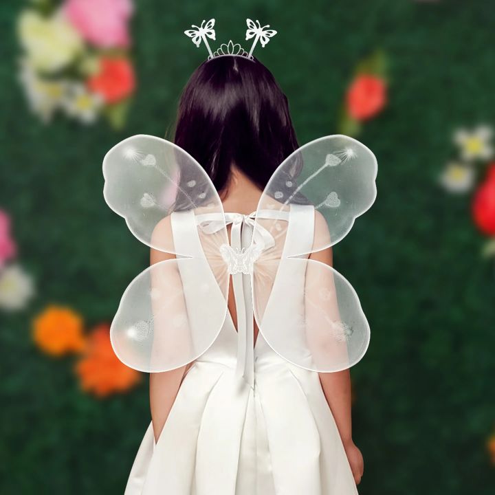 Beautiful Butterfly Wings – Ideal Costumes for Kids – Fairy Princess Glitter Butterfly – Perfect for Crafts & Decorations