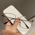 Fashion Metal Frame Glasses Girls Student EyeGlasses Blue Light Blocking Computer Glasses Women Clear Glasses. 