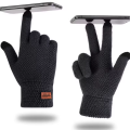 1 Pair Winter Gloves For Men/women  (Free Size) Warm Wool Fingerless Gloves Driving Bike Cycle Sports Half/Full Finger Touchscreen Writing Thick Elastic Gloves. 