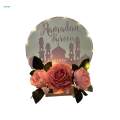 Eid Mubarak Table Decorations Table Centerpiece Ramadan Wreath for Banquet.