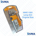 ingco Industrial HEX KEY 9Pcs Set Cr-V HHK11091 (Long Arm). 