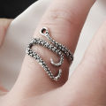 Stainless Steel Gothic Squid Octopus Ring -Fashion Vintage Jewelry Open Adjustable Ring -Women Men Punk  Jewelry. 