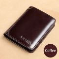 Ciephia Classic Style Genuine Leather Rfid Wallets for Men Thin Short Multi Function Tri Fold Card Holder Male Purse Money Clip.