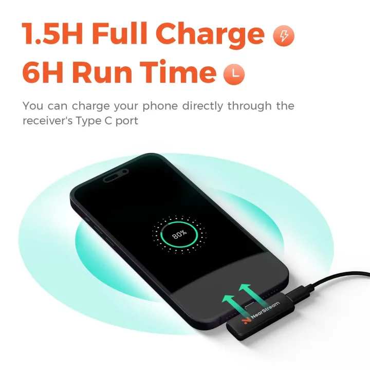 Nearstream%20AWM10T%20Wireless%20Lavalier%20Microphone%20for%20iPhone%20iPad%20Android%20Lapel%20Mic%20for%20Vlog%20Interview%20Live%20Streaming%20-%20Image%204