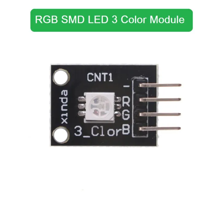 RGB SMD LED 3 Color Module Circuit Board RED GREEN BLUE RGB With 4 Pin Cables Header For Arduino DIY LED Light Bulbs RGB LED Module