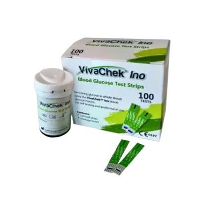 VivaChek Ino Blood Glucose Test Strips – 25 & 50 PCS Accurate Sugar Monitoring Strips