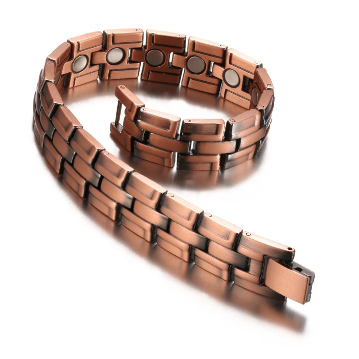 Men%2099.95%25%20Pure%20Copper%20Bracelet%20Double%20Strong%20Magnetic%20Therapy%20Red%20Copper%20For%20Arthritis%20Pain%20Relief%20Jewelry%20Accessories%20-%20Image%206