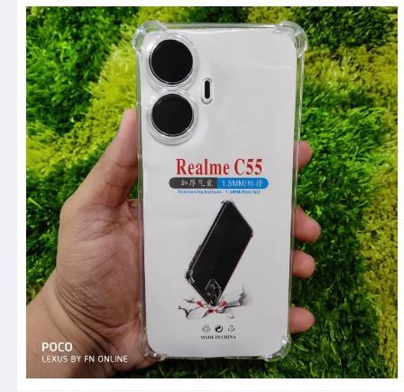 for Realme C55 clear transparent back cover (Back Case Cover For Smartphone)