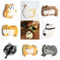 1PC Felted Wool Cat Coasters Cute Animals Handmade Coasters Ins Kitten Cup Pad Home Photo Props Dining Table Decoration.