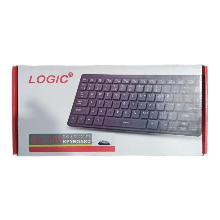 Laptop Mini Keyboard LOGIC LG-101 Mini USB Wired Keyboard - Black