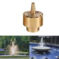 3X Fountain Nozzle Heads,Brass Column Multi Direction Jet Pond Fountain Water Spray Sprinkler Head Garden(3/4 Inch). 