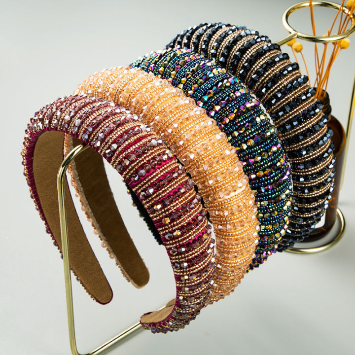 Heming%20headbands,%20European%20and%20American%20hand-woven%20beaded%20headbands,%20women's%20baroque%20sponge%20hair%20bundles,%20Korean%20simple%20face%20wash%20hair%20accessories%20-%20Image%203