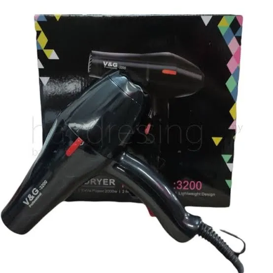 V&G%203100/3200%20%20Professional%20High%20Speed%20Hair%20Dryer%20(Black)%20-%20Image%202