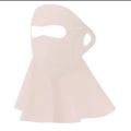 Face mask for women and men in summer sunshade cycling anti-UV 3D cartilage breathable eye protection ice silk mask.