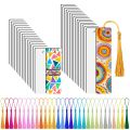 30Pcs Sublimation Blank Bookmarks, Sublimation Blank Products DIY Bookmark Craft Projects Sublimation Double Sublimation. 