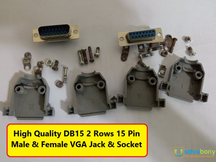DB15%20DB-15%202%20Rows%2015%20Pin%20Male%20&%20Female%20VGA%20Jack%20&%20Socket%20Plug%20Connector%20With%20Plastic%20Back%20Shell%20Housing%20For%20LCD%20Monitor%20-%20Image%207