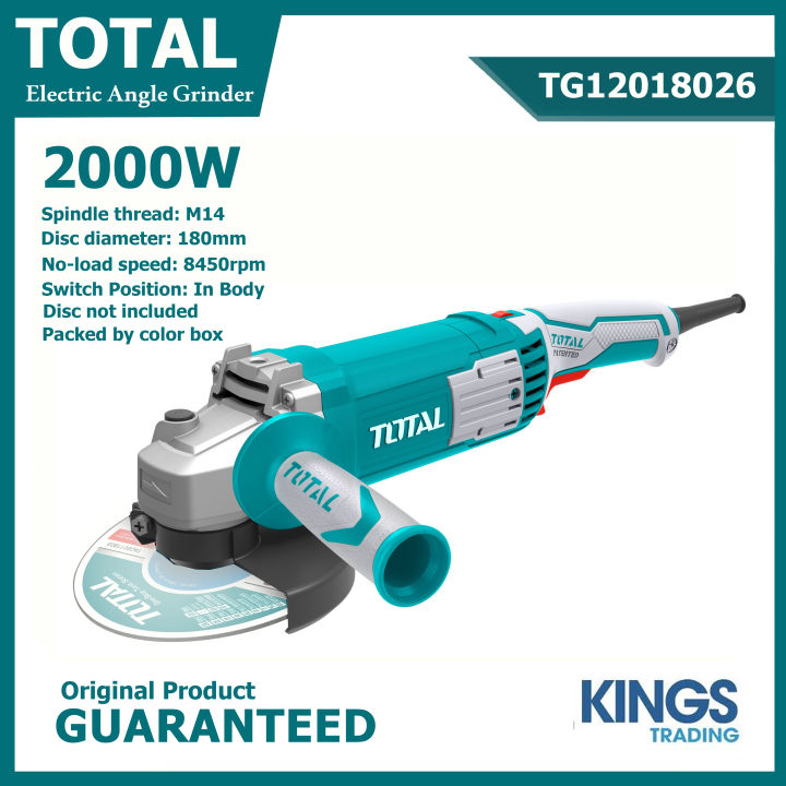 TOTAL Angle Grinder 7" or 180mm 2000W Model TG12018026