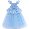 Main dress with crown hand-played costume children's clothing Cinderella cosplay girl sequin male set birthday party prom dress 3-10 years old. 