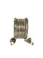Elegant Silver Crystal Bangles Set for Women – Wedding & Party Jewelry. 