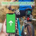 For Air Tag Bike Reflective Tail Light Bicycle Rack for Tail Safety Warning Lamp Bike Rear Reflector Yellow Easy to Use.