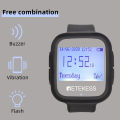 Retekess TD106 Smart Caregiver Pager,Wireless Wrist Pager, 7 Reminding Modes, 1 alarm receiver watch, 2 Calling Pager Suitable for Elder, Disabled, Patient, Children. 
