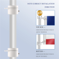 2 Pcs Flag Pole Rings Anti Wrap Flag Pole Clips Swivels 360° Rotating Flagpole Flag Mounting Rings 1 Inch. 
