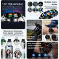 【Direct-sales】 2025 New Men Full Screen Sport Fitness Watches Men Waterproof Heart Rate Call Smartwatch Android IOS Silicone strap with random color. 