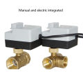 Brass Motorized Ball Valve 3-Wire Two Control Electric Actuator 220V 3Ways /2Way@#Hudduo. 