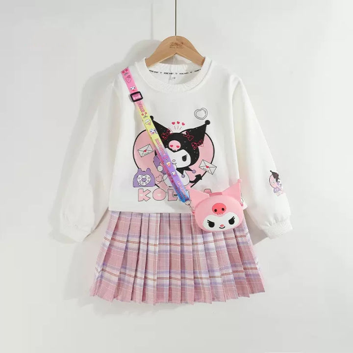 Girls%20kulomi%20sweatshirt%20set%20spring%20and%20autumn%20new%20children's%20foreign%20air%20fried%20street%20two-piece%20set%20of%20baby%20girls%20fashionable%20autumn%20clothes%20-%20Image%202