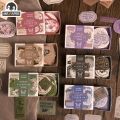 Mr. Paper Light Retro Label Box Stickers Writable Sealing Sticker Decoration Handbook Stickers Aesthetic Stationery 40pcs/box.