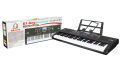 61 Keys electric piano keyboard with microphone and bandstand. 