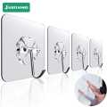 10 Pcs Adhesive Hooks Heavy Duty Wall Hooks 12 Kg (Max) Self Adhesive Hook - Wall Hook.