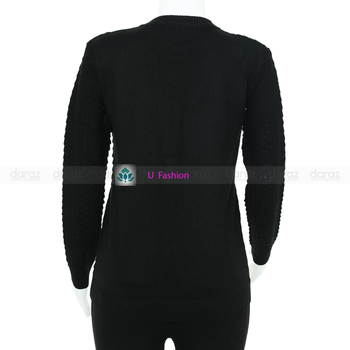 Women%20Winter%20Dress%20Casual%20Solid%20Color%20Long%20Sleeve%20Sweater%20-%20Image%203