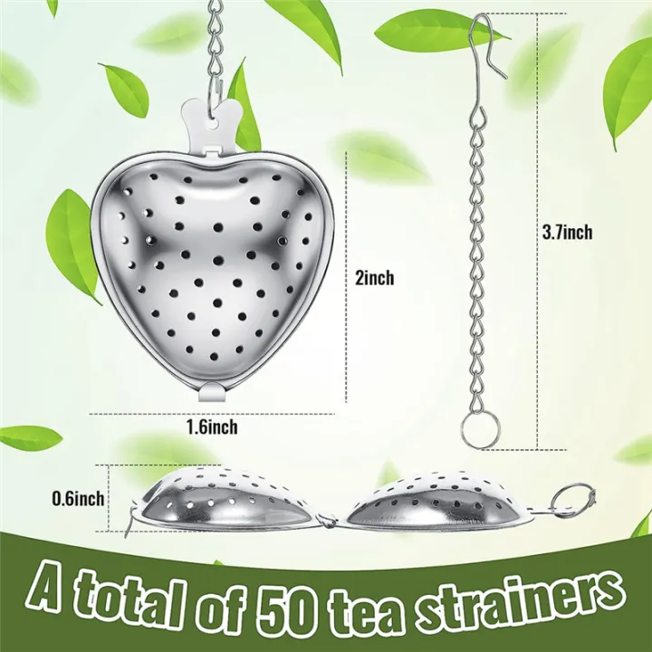 25Pcs%20Tea%20Strainer%20Stainless%20Steel%20Tea%20Ball%20Infuser%20Loose,Extended%20Chain%20Hook%20for%20Seasonings%20Cup%20Bottle%20Party%20Favors%20-%20Image%207