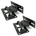 2X Strong Universal Surround Speaker Wall Mount Ceiling Bracket Loudspeaker Wall Mounted Holder Tilt Rotate 60Kg 132Lbs. 