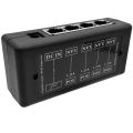 1 Piece Plastic POE Power Adapter Four-Port Centralized POE Power Supply Box for CCTV Surveillance IP Cameras Power over Ethernet Adapter.