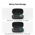 Carrying Case Portable Bag Lens Protective Cover Dual Zippers Protector Travel Case Action Camera Accessories Compatible For Insta 360 ONE X3/2. 