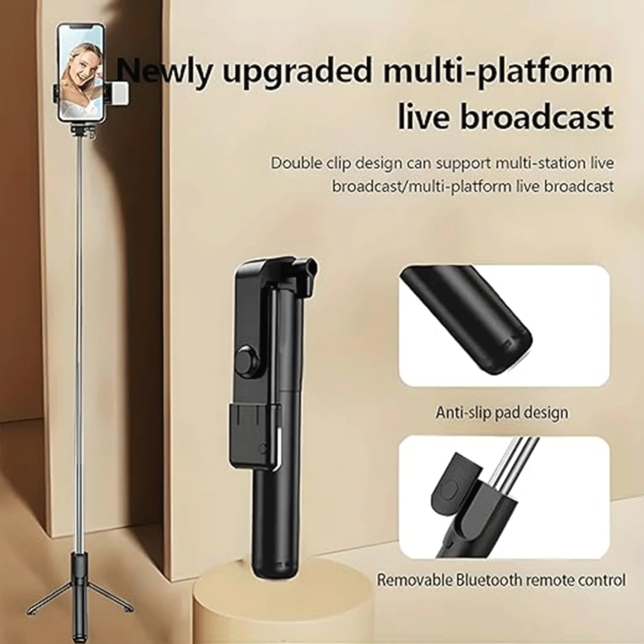 R1SL%20Premium%20Selfie%20Stick%20Tripod,%20180%20cm%20Extendable,%203%20Step%20LED%20Light%20with%20360%C2%B0%20Rotation,%20Wireless%20Remote,%20Rechargeable%20-%20Image%206
