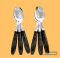 Stainless Steel Ceramic Design Spoon for Home/Kitchen, Set of 6 Pc. 