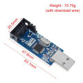 Adapter Board + USBASP USBISP AVR Programmer USB ATMEGA8 ATMEGA128 ATtiny/CAN/PWM for Arduino.