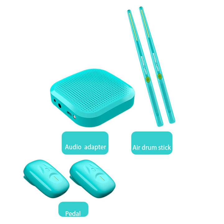 Air%20Drum%20Electronic%20Virtual%20Air%20Drum%20Drumsticks%20Pedals%20Cyan%20-%20Image%206